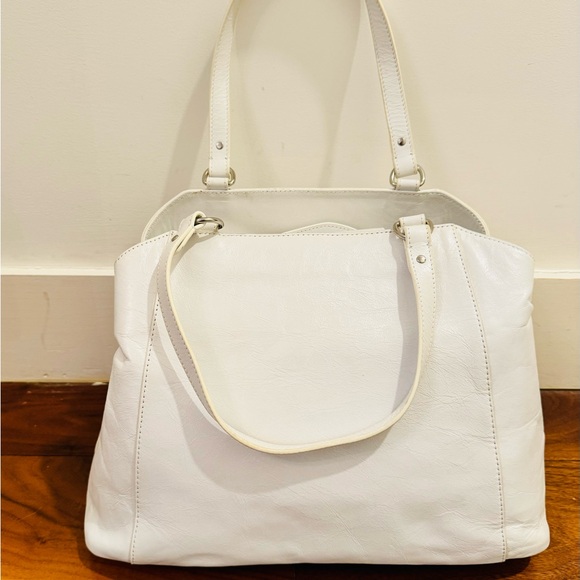 PINKO Top Handle White Leather Bag - Picture 3 of 4